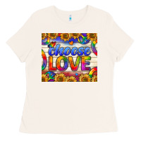 Bone Western Choose Love Tumbler Ladies Tee - BundleAndBundleShop