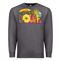 Charcoal Heather love pineapple Premium Sweatshirt - RanaPortraitStore