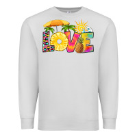 Dove Grey love pineapple Premium Sweatshirt - RanaPortraitStore