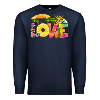 Navy love pineapple Premium Sweatshirt - RanaPortraitStore
