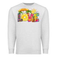 Oatmeal Heather love pineapple Premium Sweatshirt - RanaPortraitStore