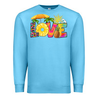 Ocean Blue love pineapple Premium Sweatshirt - RanaPortraitStore