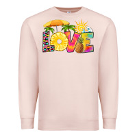 Pale Pink love pineapple Premium Sweatshirt - RanaPortraitStore