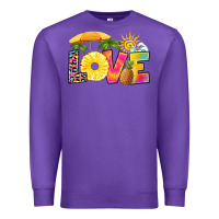 Purple love pineapple Premium Sweatshirt - RanaPortraitStore