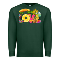 Sports Green love pineapple Premium Sweatshirt - RanaPortraitStore