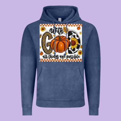 With God All Things Are Possible Vintage Hoodie Designed By Cowhidedigitalart