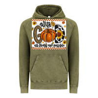 Vintage Olive With God All Things Are Possible Vintage Hoodie - CowhideDigitalArt