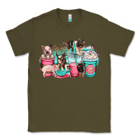 Army Green pig coffee cups Classic Tee - OliviaCreatesArt