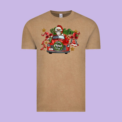 Merry Christmas Truck Gnomies Vintage Tee Designed By Fadigitalartstudio