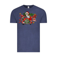 Vintage Denim merry christmas truck gnomies Vintage Tee - FaDigitalArtStudio