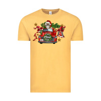 Vintage Mustard merry christmas truck gnomies Vintage Tee - FaDigitalArtStudio