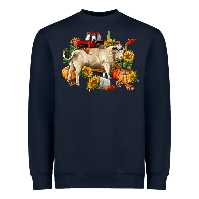 Fall Charolais Bull Heavyweight Sweatshirt by RanaPortraitStore | Teevron