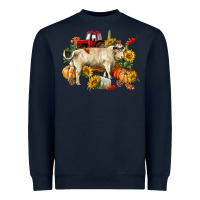 Navy Fall charolais bull Heavyweight Sweatshirt - RanaPortraitStore