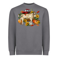 Storm Fall charolais bull Heavyweight Sweatshirt - RanaPortraitStore