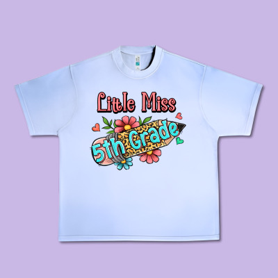 Little Miss Fifth Grade Urban Heavy Tee Designed By Jasminsmagicworld