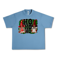 Pebble Blue Ho Ho Ho Christmas Gnomes Urban Heavy Tee - FaDigitalArtStudio