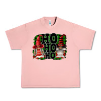 Salmon Ho Ho Ho Christmas Gnomes Urban Heavy Tee - FaDigitalArtStudio