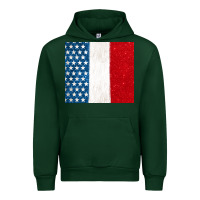 Forest Green custom text american flag(used font 'doctrin Urban Hoodie - Jasminsmagicworld