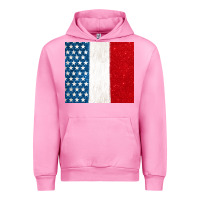 Fuchsia Pink custom text american flag(used font 'doctrin Urban Hoodie - Jasminsmagicworld