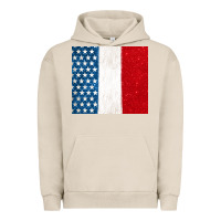 Pigment French Oak custom text american flag(used font 'doctrin Urban Hoodie - Jasminsmagicworld