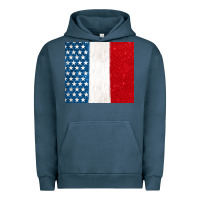 Pigment Midnight Navy custom text american flag(used font 'doctrin Urban Hoodie - Jasminsmagicworld