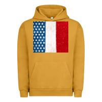 Pigment Peanut Butter custom text american flag(used font 'doctrin Urban Hoodie - Jasminsmagicworld