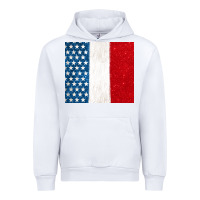 White custom text american flag(used font 'doctrin Urban Hoodie - Jasminsmagicworld