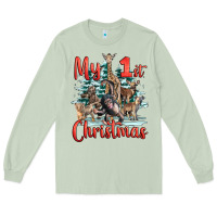 Matcha my first christmas baby safari animals Long Sleeve Tee - LillyAllenDesigns