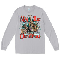 Moon Dust my first christmas baby safari animals Long Sleeve Tee - LillyAllenDesigns