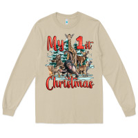My First Christmas Baby Safari Animals Long Sleeve Tee | Teevron