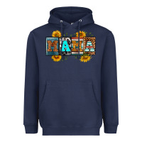 Navy license letters western mama Heavyweight Hoodie - RanaPortraitStore