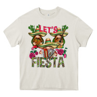 Cream Let's fiesta with gnomies Mexico Heavy Core Tee - HowdyJamesFarm