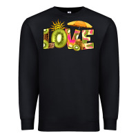 Black love kiwi Premium Sweatshirt - RanaPortraitStore