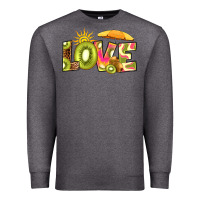 Charcoal Heather love kiwi Premium Sweatshirt - RanaPortraitStore