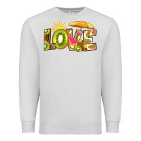 Dove Grey love kiwi Premium Sweatshirt - RanaPortraitStore