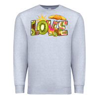 Heather Grey love kiwi Premium Sweatshirt - RanaPortraitStore