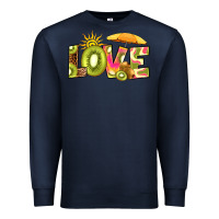 Navy love kiwi Premium Sweatshirt - RanaPortraitStore