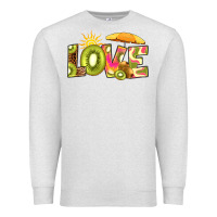 Oatmeal Heather love kiwi Premium Sweatshirt - RanaPortraitStore