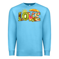 Ocean Blue love kiwi Premium Sweatshirt - RanaPortraitStore