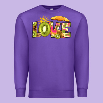 Love Kiwi Premium Sweatshirt Designed By Ranaportraitstore