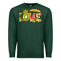 Sports Green love kiwi Premium Sweatshirt - RanaPortraitStore