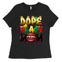 Black dope black mom Ladies Tee - FaDigitalArtStudio