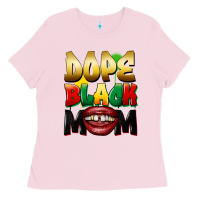 Bubblegum Pink dope black mom Ladies Tee - FaDigitalArtStudio