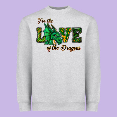 For The Love Of The Dragons Heavyweight Sweatshirt Designed By Ranaportraitstore