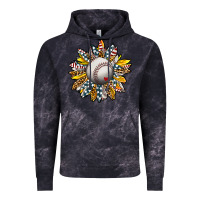 Cloud Black Baseball Sunflower Vintage Hoodie - CowhideDigitalArt