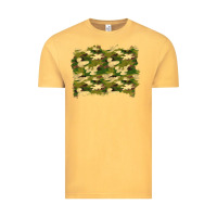 Vintage Mustard camouflage background Vintage Tee - BundleAndBundleShop