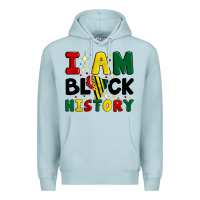Blue Mist i am black history Premium Hoodie - Artiststas
