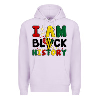 Lilac i am black history Premium Hoodie - Artiststas