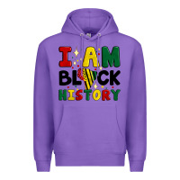 Purple i am black history Premium Hoodie - Artiststas