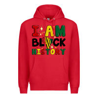 Red i am black history Premium Hoodie - Artiststas